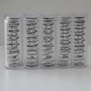  MUNTHOUDER: transsparant met schaalverdeling