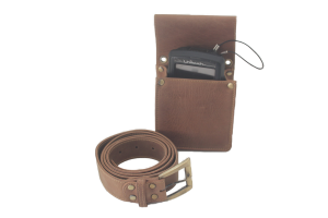 OPTIE LEDEREN RIEM IN HET ZELFDE LEDER